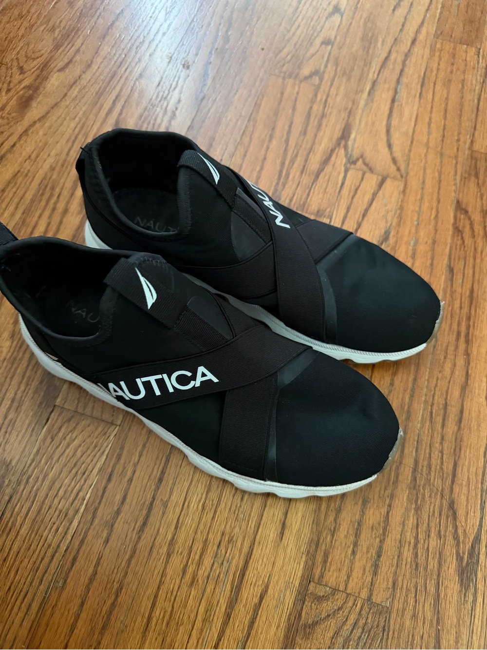 Nautica Black and White Slip-On
Shoes